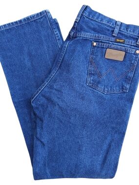 Wrangler Men's Deep Blue Straight Jeans